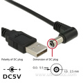 CUSTOM 5V 12V 5521 5525 1.35 3.5mm USB 2.0 A Male to DC Power Extension Charging Cable